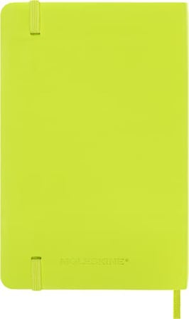 Moleskine Yumuşak Kapak Defter Limon Yeşili (Çizgili - 9X14)