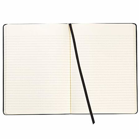 Büyük Kömür Grisi Deri Günlük Defteri, 192 Sayfa G x 10,25 cm U, 192 Sayfa
