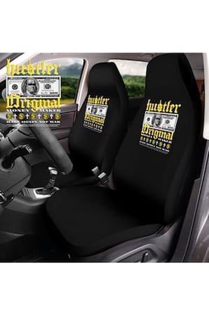 Mirsepet Fiat Palio Weekend İle Uyumlu Oto Koltuk Kılıfı İle Uyumlu Siyah 4 Parça Tasarım Logo Hustle