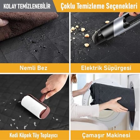 Haegs Evcil Hayvan Oto Ön Koltuk Kılıfı - Araç Köpek Koltuk Koruma Örtüsü, Oto Koruyucu Kılıf, Gri