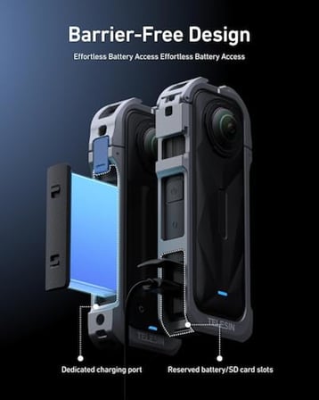 Insta360 X5 Utility Metal Çerçeve | Metal Frame for Insta 360 X5 | Insta360 X5 için Koruyucu ÇErçeve
