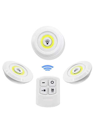 Yapışkanlı Üçlü LED Dolap Işığı