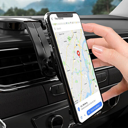 FLOVEME Manyetik Dashboard Mıkantıslı Araç Telefon Tutucu (Siyah)