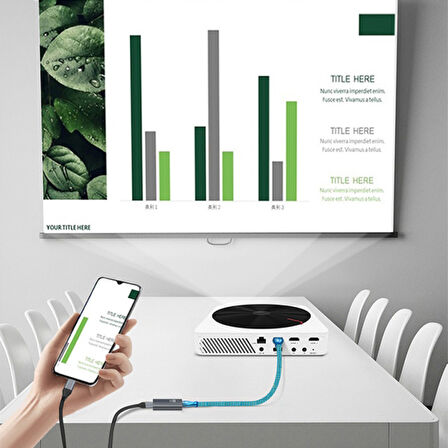 USB-C input DP output 4K Dönüştürücü Adaptör 60Hz (Gümüş)
