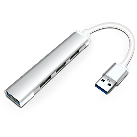 A-809 4in1 USB to USB Hub Çoğaltıcı Adaptör (Gri)