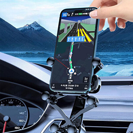 One Pro 360° Dönebilen Araç İçi Havalandırma Telefon Tutucu (Siyah)
