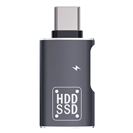 Type-C To Şarj + OTG 3.0 Dönüştürücü Adaptör (Siyah)