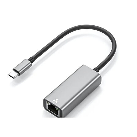 Type-C to 2.5G Gigabit Ethernet Dönüştürücü Adaptör (Siyah)