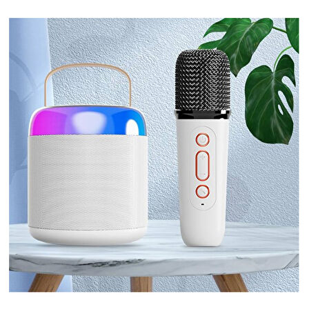 BAVIN BM-19 Karaoke Box Kablosuz Hoparlör - Speaker (Beyaz)