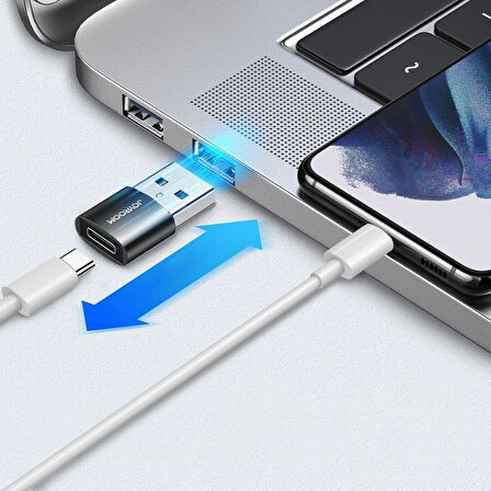 Joyroom S-H152 USB to Type-C Dönüştürücü Adaptör (Siyah)