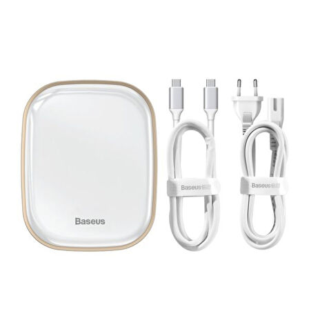 Baseus 6in1 USB Type C Çok Fonksiyonlu HUB, B 3.0,RJ45,HDMI,SD,micro SD 60W (Beyaz)