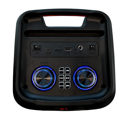 Blueseed BS-102 Party Box Kablosuz Hoparlör - Speaker (Siyah)