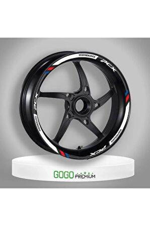 M POWER BEYAZ HONDA PCX UYUMLU 1 SET JANT ŞERİDİ