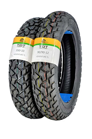350-10 VE 90/90-12 MOTOSİKLET LASTİĞİ  TL (TUBELESS - DUBLEKS)
