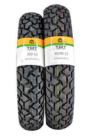 350-10 VE 90/90-12 MOTOSİKLET LASTİĞİ  TL (TUBELESS - DUBLEKS)