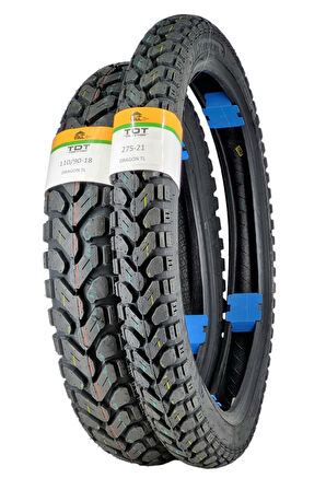 110/90-18 VE 275-21 TL (TUBELESS - DUBLEKS) LASTİK TAKIMI