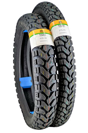 Kawasaki Klx150, 410-18 Tl Ve 275-21 Tl Dubleks Lastik Set