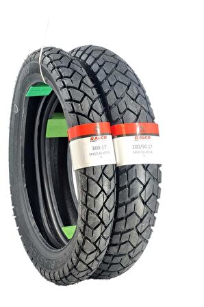 100/90-17 VE 300-17 TVS RAİDER TAKIM TL (TUBELESS - DUBLEKS) MOTOSİKLET LASTİĞİ