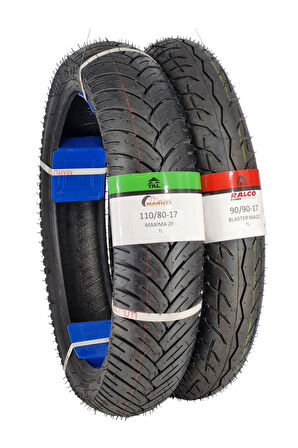 MOTOR LASTİK 110/80-17 VE 90/90-17 TL (TUBELESS - DUBLEKS) TAKIM