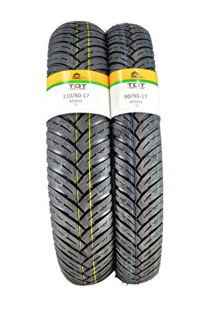 110/80-17 VE 90/90-17 LASTİK TAKIMI TL (TUBELESS - DUBLEKS)