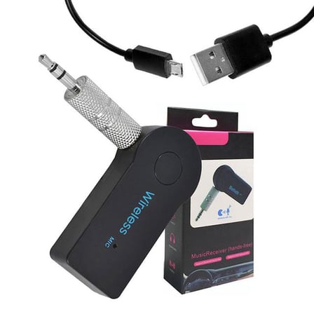 PowerMaster PM-12767 Mikrofonlu Bluetooth Ses Alıcı Araç ve Hoparlör İçin Aux Girişli Kablosuz Dönüş