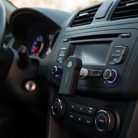 PowerMaster PM-12767 Mikrofonlu Bluetooth Ses Alıcı Araç ve Hoparlör İçin Aux Girişli Kablosuz Dönüş