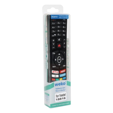 Weko Vestel Hi-Level Netflix-YouTube-Prime Video Tuşlu LCD LED TV Kumanda