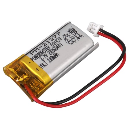 Powermaster PM-21277 3.7V 200mAh 601430 3.5mm Soketli Lityum Polimer (Li-Po) Batarya Şarj Edilebilir
