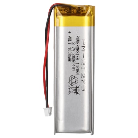 Powermaster PM-21279 3.7V 1000mAh 102060 3.5mm Soketli Lityum Polimer (Li-Po) Batarya Şarj Edilebili