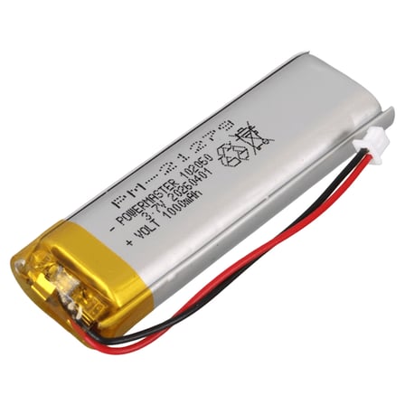Powermaster PM-21279 3.7V 1000mAh 102060 3.5mm Soketli Lityum Polimer (Li-Po) Batarya Şarj Edilebili