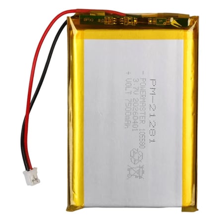 Powermaster PM-21281 3.7V 7.500mAh 105580 4.5mm Soketli Lityum Polimer (Li-Po) Batarya Şarj Edilebil