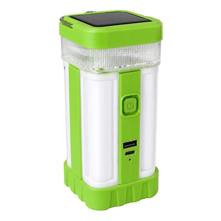 Powermaster PM-22402 Solar Panelli Şarjlı Kamp Feneri Masa Aydınlatma ve Işıldak Powerbank
