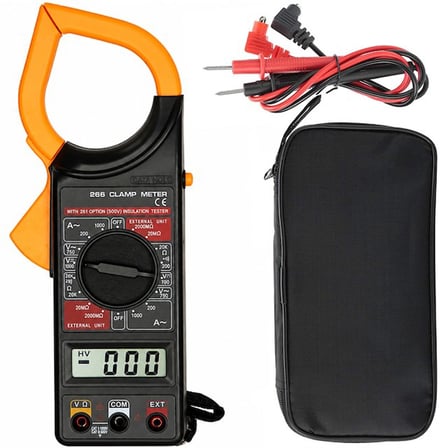 Powermaster DT-266 Dijital Buzzerlı Pensampermetre Multimetre Ölçü Aleti