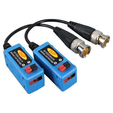 Powermaster PM-3893 8MP MAX 600 Metre HD-TVI/CVI/AHD/CVBS HD Video Balun