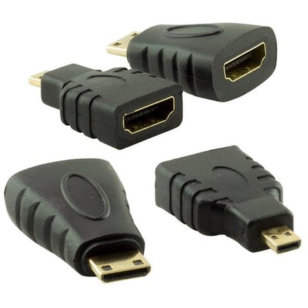 Powermaster PM-6285 Plastik 1.5 Metre  Siyah 3in1 Set HDMI Kablo  (HDMI+Micro HDMI+Mini HDMI)