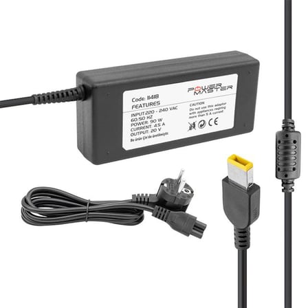 Powermaster PM-11418 20 Volt - 4.5 Amper - 90 Watt - Usb Tip Uçlu Adaptör (Lenovo Ibm Notebook)