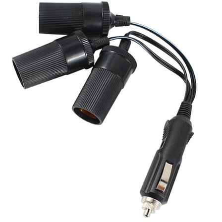 Powermaster PM-2163 3'lü Araç Çakmaklık Çoğaltıcı 12V/24V Esnek Oto Çoklu Priz