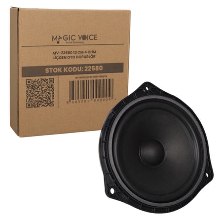 Magıcvoıce Mv-22580 13 Cm 4 Ohm Üçgen Oto Hoparlör (Fıat Ve Hyundaı İçin)