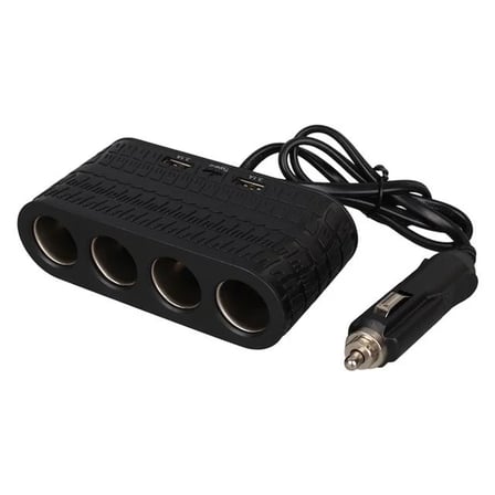 Olesson 1654 12-24V Çift USB - TYPE-C 120W 80cm Kablolu 4'LÜ Araç Çakmak Çoklayıcı
