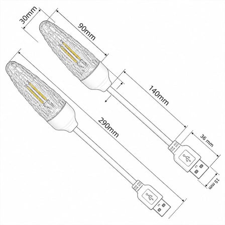Powermaster PM-25793 Esnek Gövdeli USB Günışığı COB Led Edison Masa ve Kitap Okuma Lambası