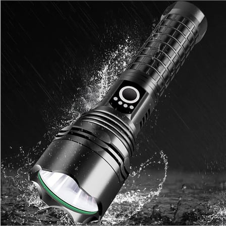 Powermaster RELAX-30 Taktik Şarjlı El Feneri Type-C 5000mAh Bataryalı Ultra Güçlü