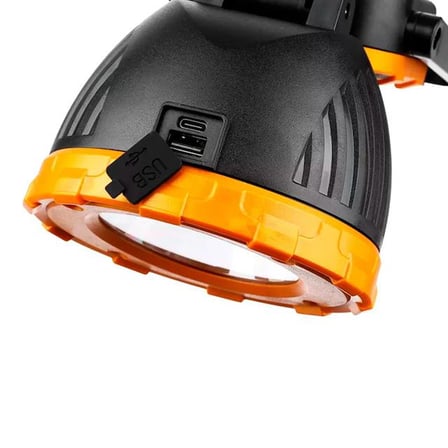 PowerMaster PM-8033A Solar Şarjlı 6 Modlu EL Feneri Ve Işıldak Acil Durum Lambası (Beyaz Sarı Kırmız
