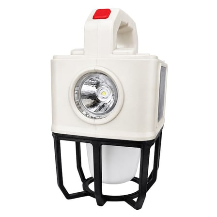Powermaster PM-26460 Çok Fonksiyonlu Solar Kamp Lambası Güneş Panelli Masa Lambası ve El Feneri