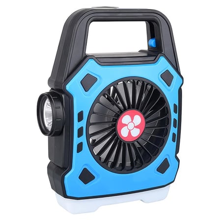 Powermaster PM-506 Kamp Tipi Şarjlı 5 Modlu (3+2) Led El Feneri Işıldak - 3 Kademe Soğutucu Fan Vant