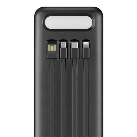 Powerway TX60 Siyah 60000 Mah Çoklu Çıkış Dijital Göstergeli Ekstra Kablolu Powerbank