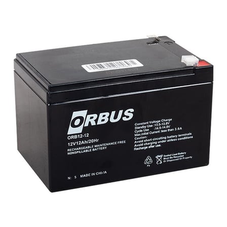 Orbus ORB12-12 12 Volt 12 Amper Kuru Akü (151X98X95 Mm)