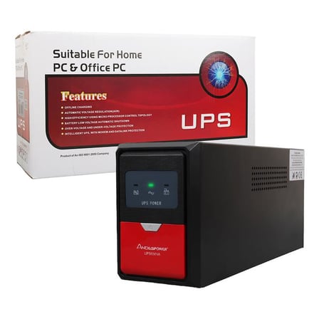 Andespower UPS650VA 650VA 12V7.5AH UPS Kesintisiz Güç Kaynağı Line - İnteraktif