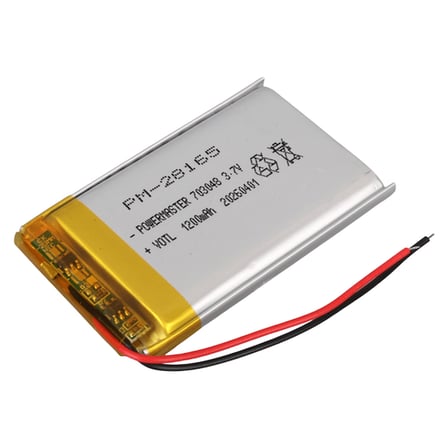 Powermaster PM-28165 3.7V 1.200mAh 703048 Soketsiz Lityum Polimer (Li-Po) Batarya Şarj Edilebilir Pi