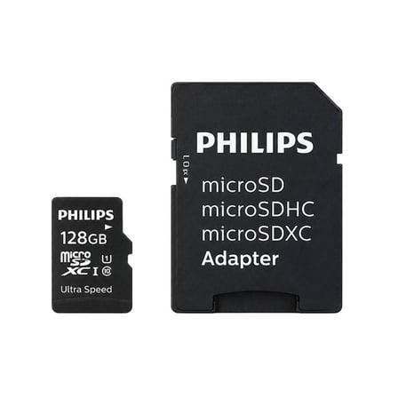 Philips FM12MP45B/00 128GB Class10 UHS-I U1 TF Adaptörlü Micro SDXC Hafıza Kartı