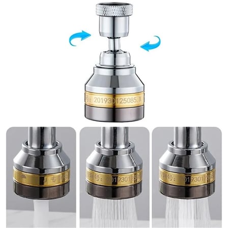 Sunup SN-29319 Üç Kademe Hız Ayarlı Su Akış Kontrollü Musluk Başlığı